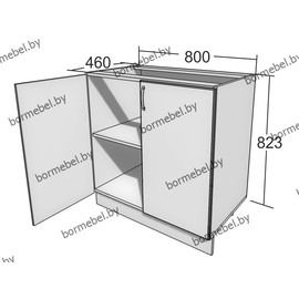 Кухонный шкаф напольный с рабочей поверхностью (800 мм)