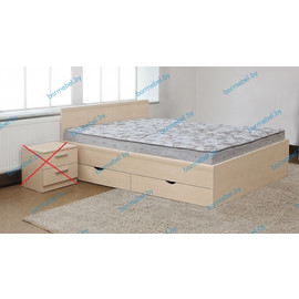 Кровать двуспальная Дрим 1600 с ящиками и ортопедом